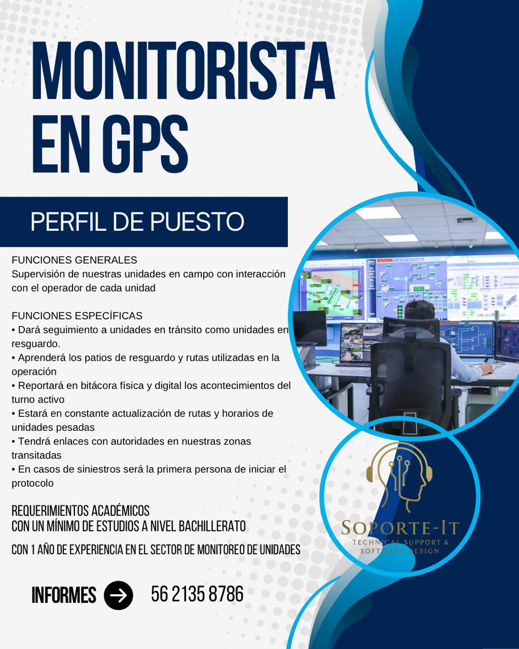 Vacante Monitorista en GPS